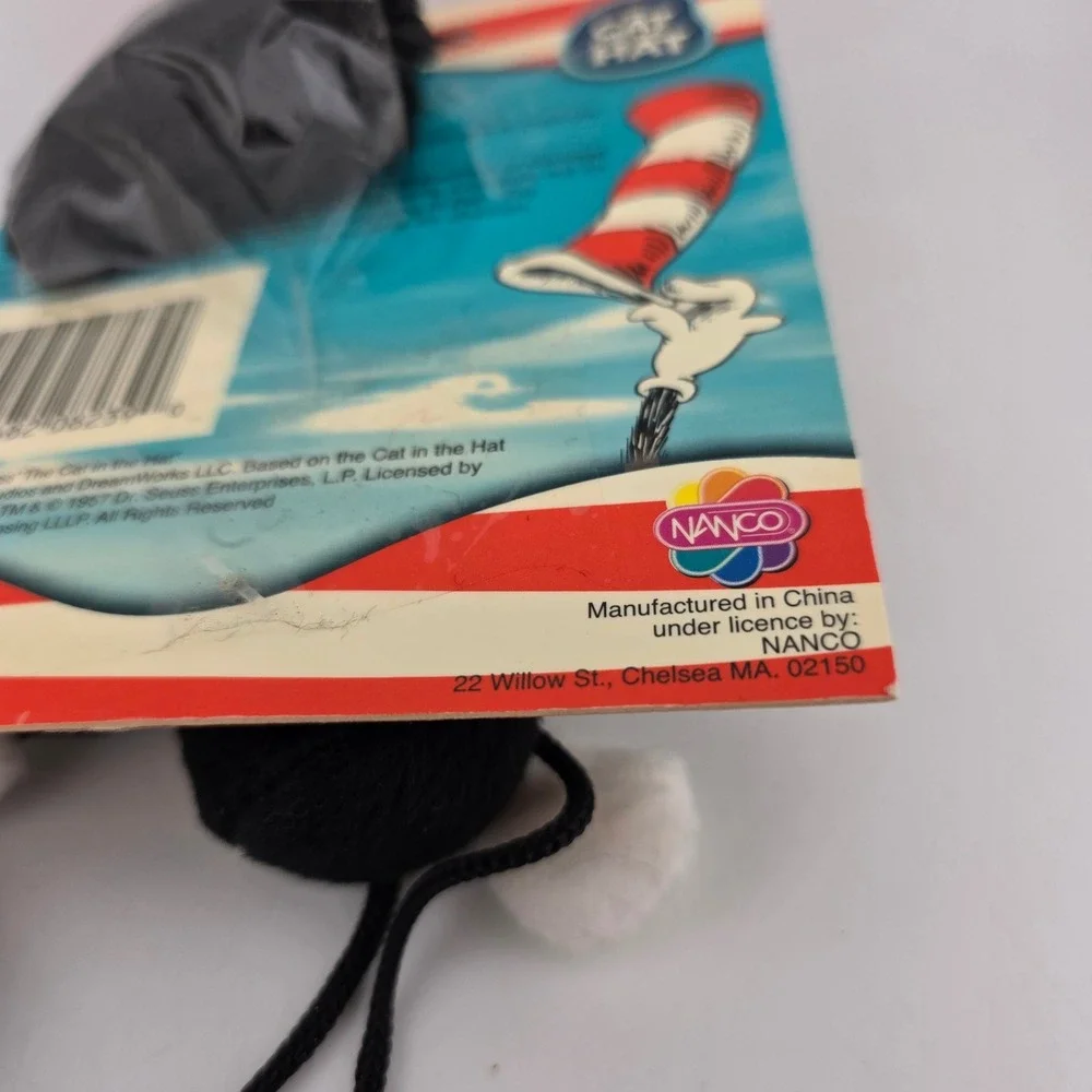 Dr. Seuss Cat in the Hat Fun Dangler Catnip Toy Nanco 2003 Nostalgia Pet NEW